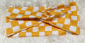 Mustard and White Checker Print Headband